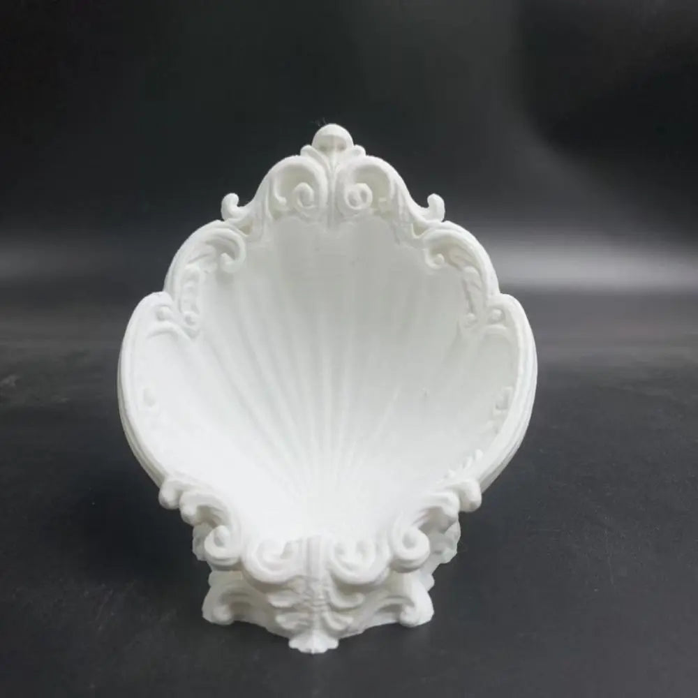 Minimalist 3D Printing Shell Jewelry Tray Creative Elegant Jewelry Storage Holder Simple INS Mini Key Tray Desktop Ornaments