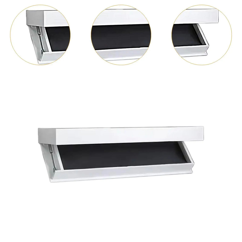 Floating Shelf with Hidden Compartment Wooden Wall Storage Mount Shelf Decor for Home Bathroom Office Kitchen Small Space Dorm