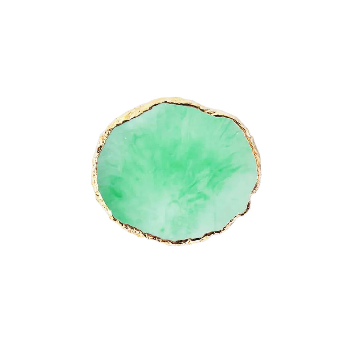 Resin Jewellery Tray Resin Agate Gold Rimmed Palette Home Desktop Storage Gem Trays Necklace Display Tray Photo Decoration Props