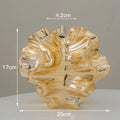 Art Minimalist Vase Ornament Ceramic Coral Vase Nordic White Hotal Office Living Room Desktop Center Decoration