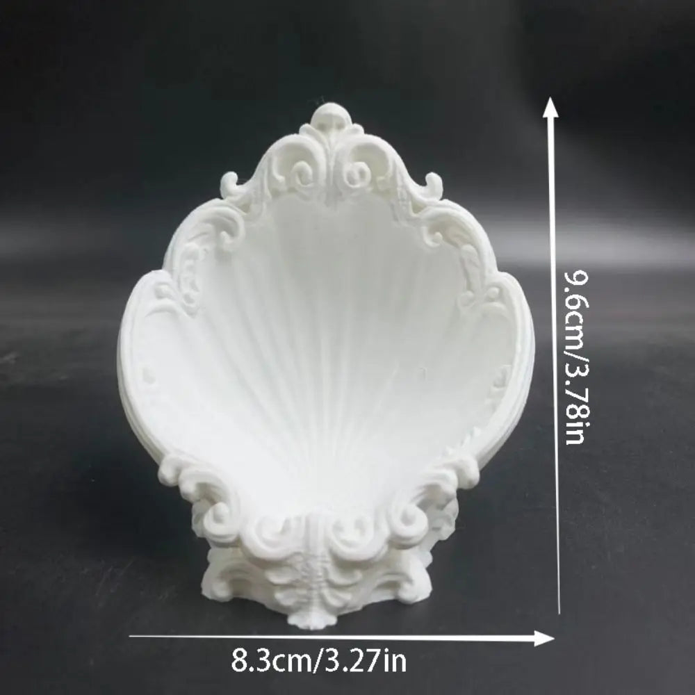 Minimalist 3D Printing Shell Jewelry Tray Creative Elegant Jewelry Storage Holder Simple INS Mini Key Tray Desktop Ornaments
