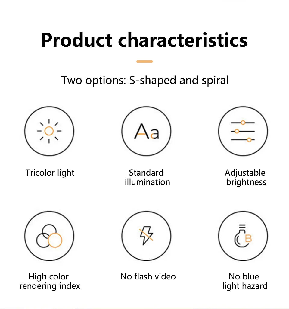 Minimalist Spiral LED Desk Lamp Reading Night Light Dimmable Table Lamp Bedside Lamps Home Office Bedroom Living Room Decoration