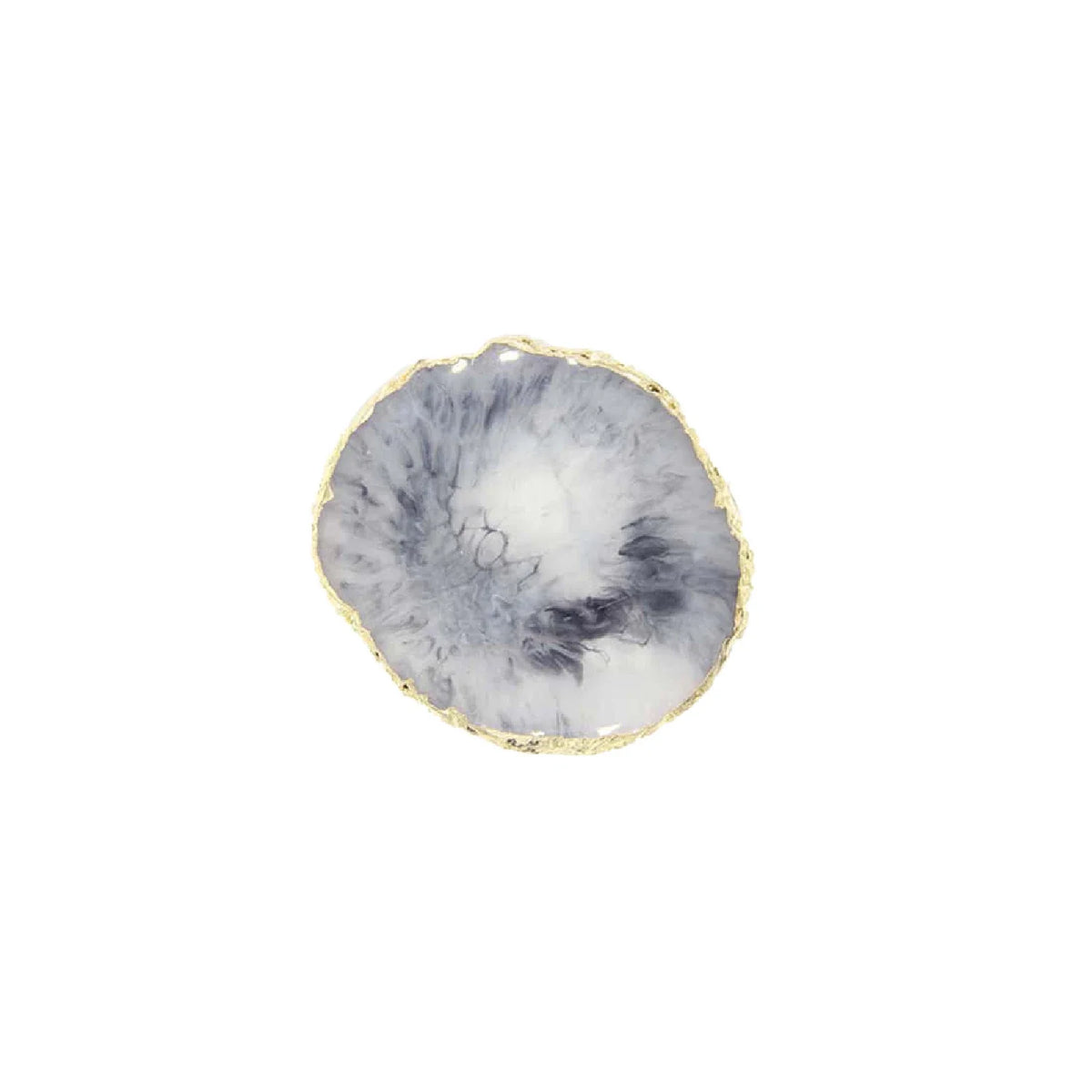 Resin Jewellery Tray Resin Agate Gold Rimmed Palette Home Desktop Storage Gem Trays Necklace Display Tray Photo Decoration Props