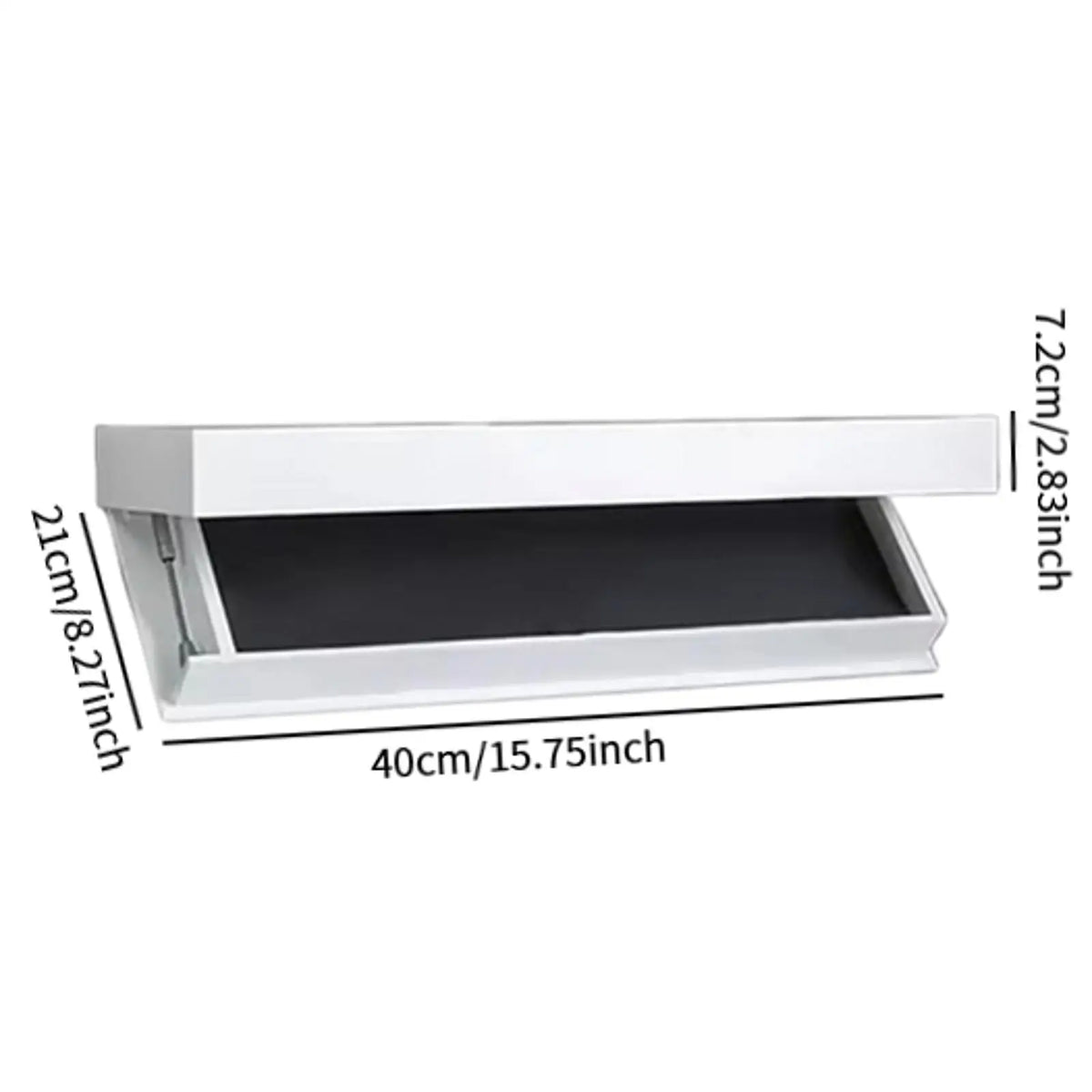 Floating Shelf with Hidden Compartment Wooden Wall Storage Mount Shelf Decor for Home Bathroom Office Kitchen Small Space Dorm