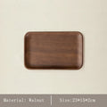 Japanese Style Minimalist Wood Tray，Natural Beech & Walnut Trays for Tea, Dessert, Jewelry,Desk Organizer,Dried Fruit Butterfly